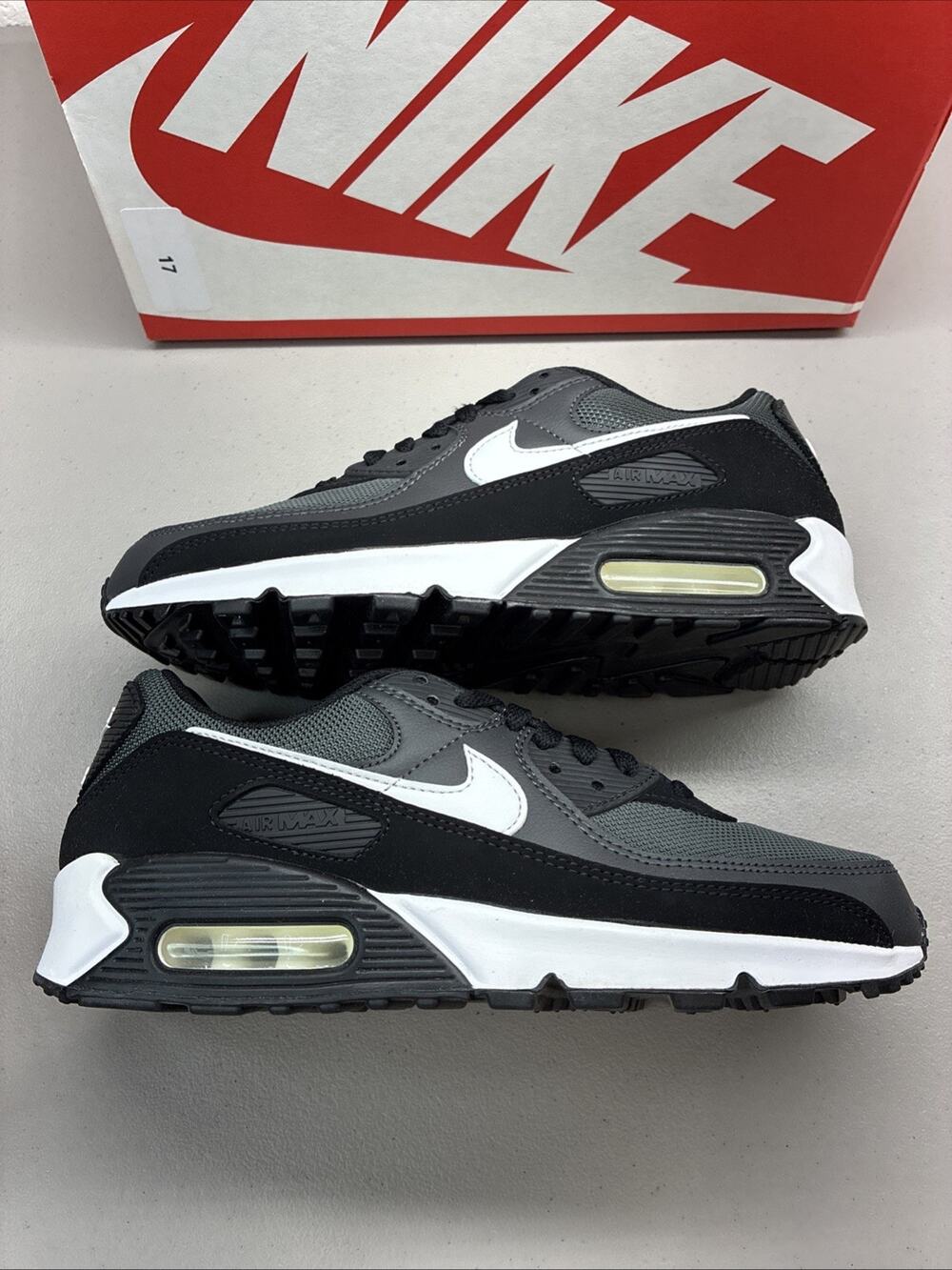 Nike Air Max 90 Black/White/Grey Men’s Size 8 / Women’s Size 9.5 (CN8490-002)